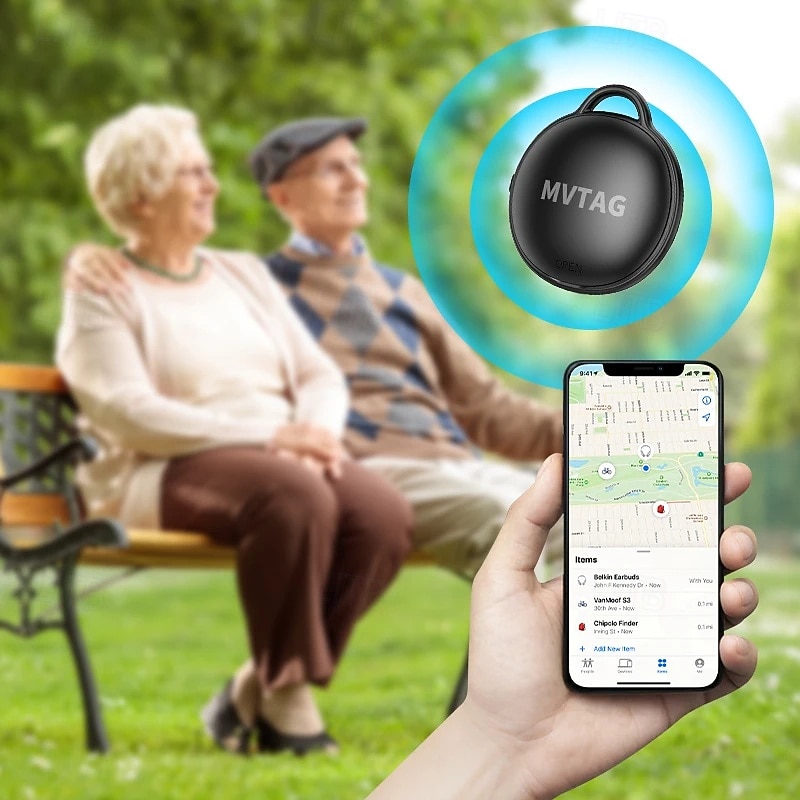Lokalizator GPS f6 smart mini z Bluetooth, urządzenie zabezpieczające przed zgubieniem, torba dla zwierząt domowych, portfel, lokalizator, sprzęt do lokalizowania na iOS 2025 - $15.99 –P10