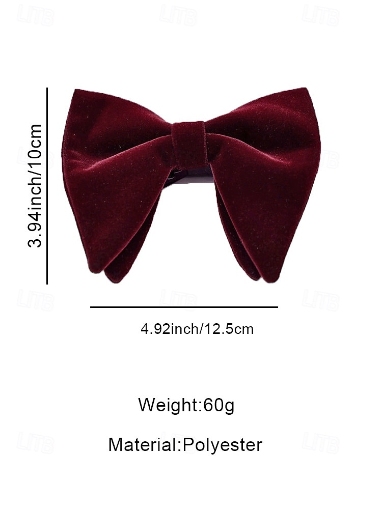 2026年 男性用ベルベット蝶ネクタイ、フォーマルウェア用のエレガントな高級蝶ネクタイ、クリスマスプレゼントに最適、カラーバリエーション豊富  コレクション – $11.99 –P8