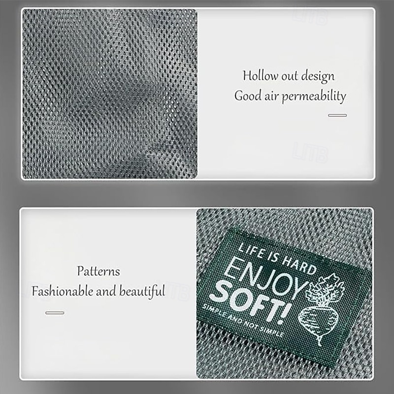 Двухслойный большой подвесной сетчатый мешок для хранения кухонных овощей, настенный органайзер для лука и чеснока с ручками, дышащий многоцелевой сетчатый мешок 2026 - $11.19 –P6