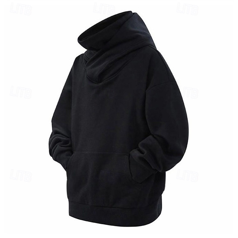 Hombre Sudadera Negro Blanco Gris Oscuro Con Capucha Plano Bolsillo Deporte Diario Festivos Poliéster Ropa de calle Básico Casual Primavera Otoño Ropa Sudaderas con capucha Sudaderas 2026 - $32.99 –P3