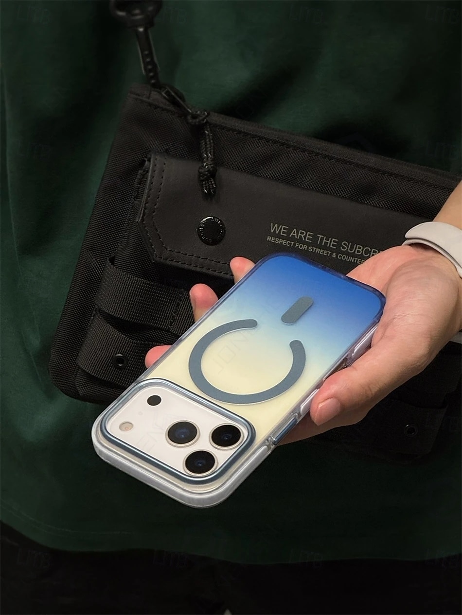 Luksuriøst gradient, eksklusivt matt, klart, sterkt magnetisk, støtsikkert deksel til iPhone 17 Air, 16, 15, 14 Pro Max, 17P, for MagSafe-ladedeksel 2025 - $16.99 –P8