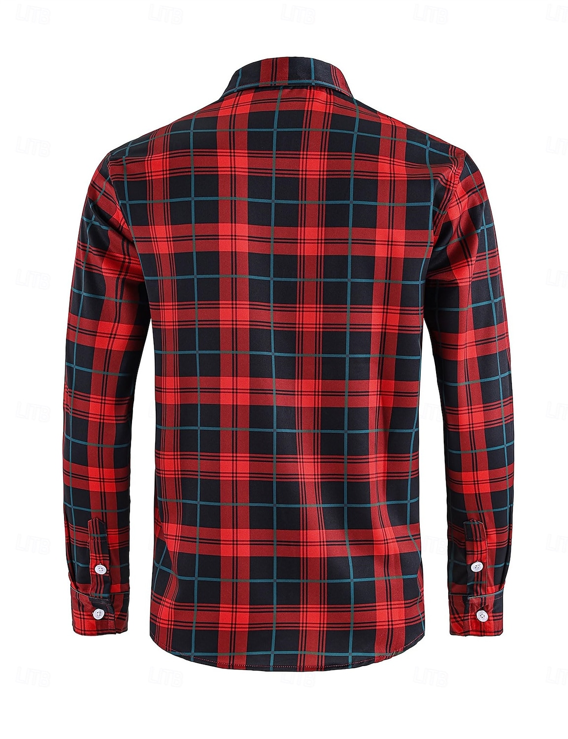 Karácsony Hosszú ujjak Gombos ing Mikulás Grafikus Újdonságok Vicces mert Férfi Felnőttek 3D nyomtatás mert Karácsony Farsang Újév Parti 2025 - $24.99 –P3