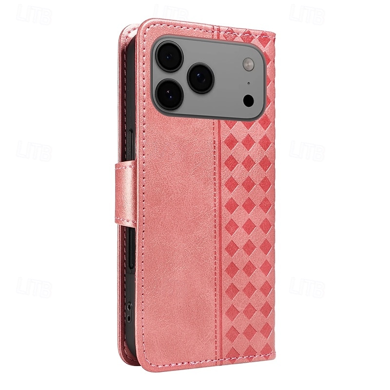 telefone Capinha Para iPhone 17 Pro Max 17 Air 16 15 14 Pro Max Plus 16e 13 Pro Max Mini Capa para Cartão Wallet Proteção de corpo inteiro com cordão Antichoque Retro Couro PU de 2025 por $11.99 –P6