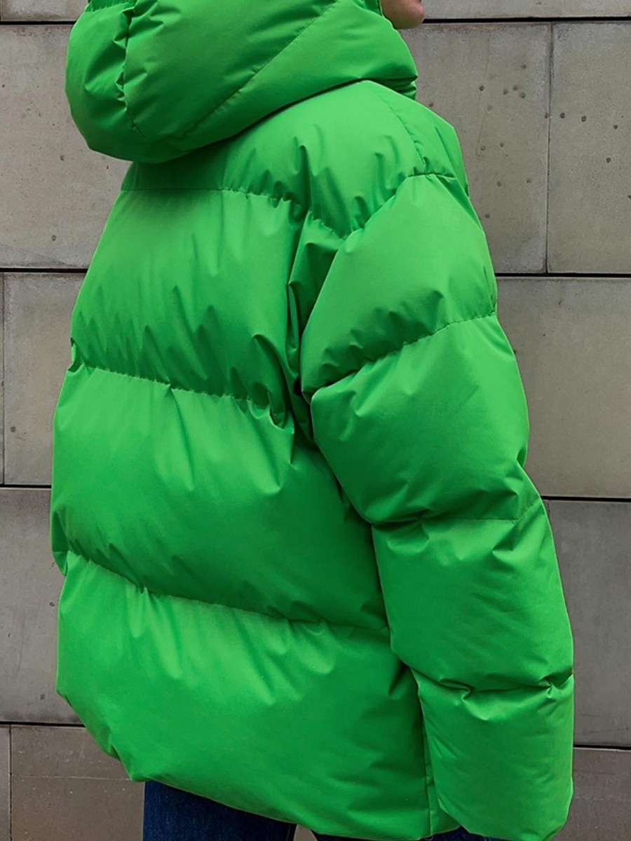 Dam Anorak Bekväm Andningsfunktion Dragkedja Ficka Ledigt Slät Semester Gata Ledigt Dagliga kläder Enkelknäppt Normal Huva Normal Långärmad Ytterkläder Svart Vin Brun Vår Höst 2025 - $109.99 –P11