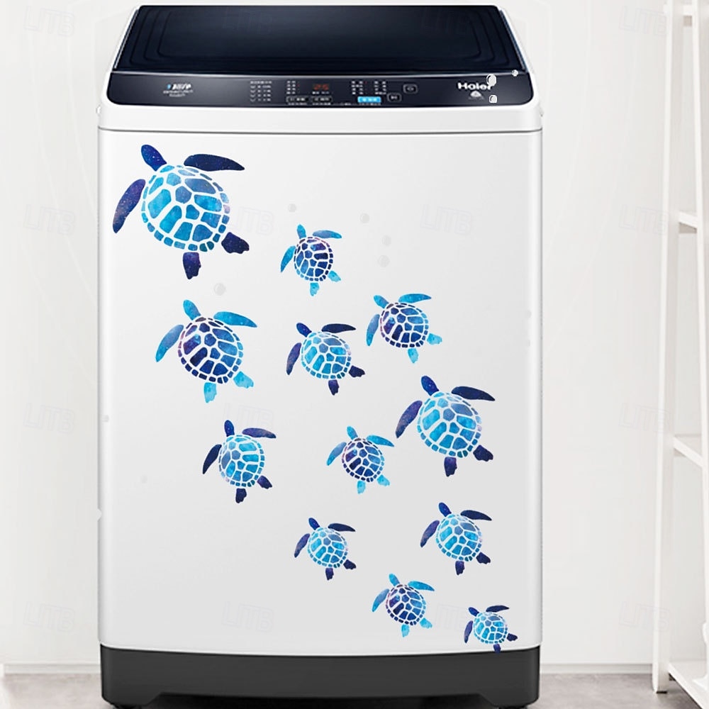 Adesivo de parede de bolha de tartaruga, design subaquático de tartaruga marinha e bolhas, decalque de parede removível, decoração criativa para sala de estar, sofá, fundo, arte decorativa para quarto de 2026 por $10.49 –P2