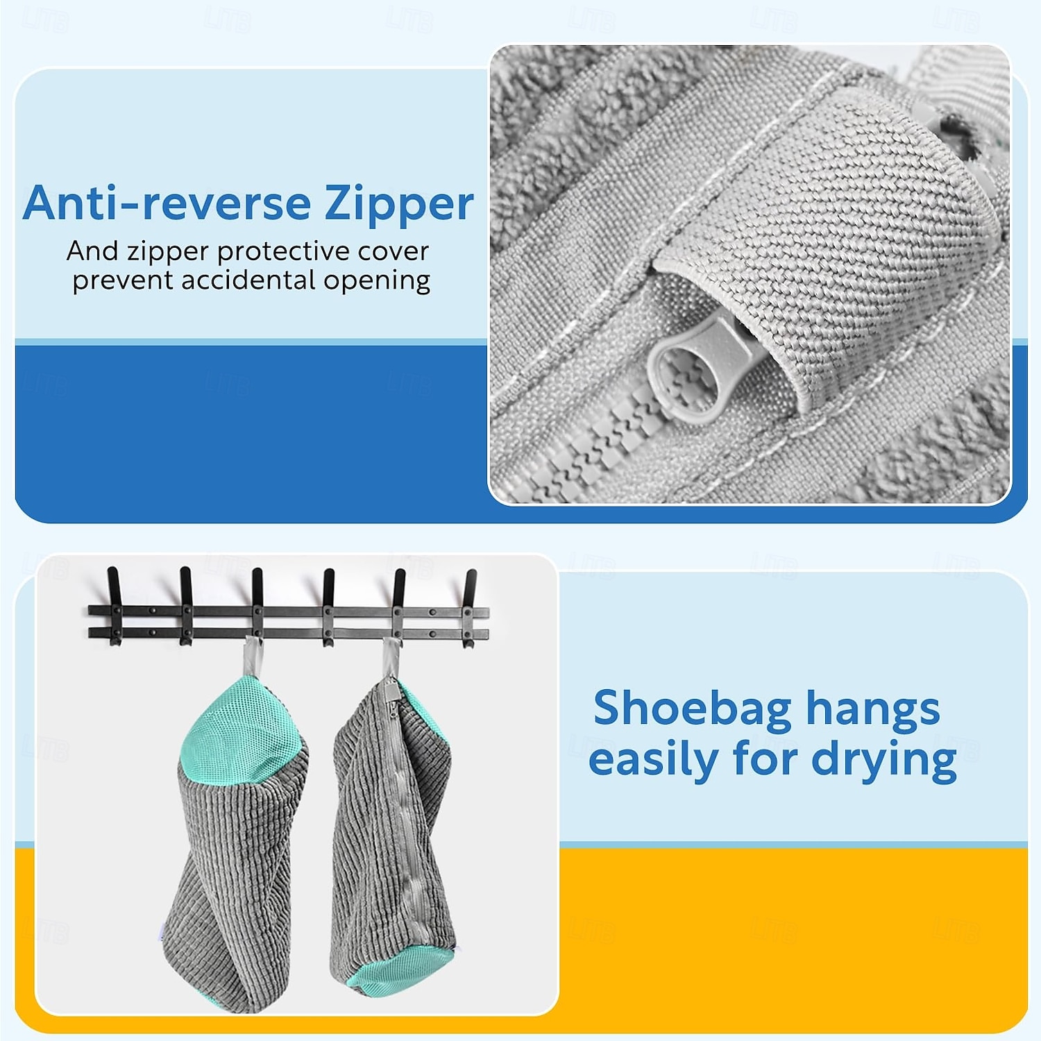 2-pack schoenwaszakken voor wasmachine, schoenreinigingszakken voor alle soorten schoenen, waszak voor wasmachine en droger 2026 - $21.99 –P4