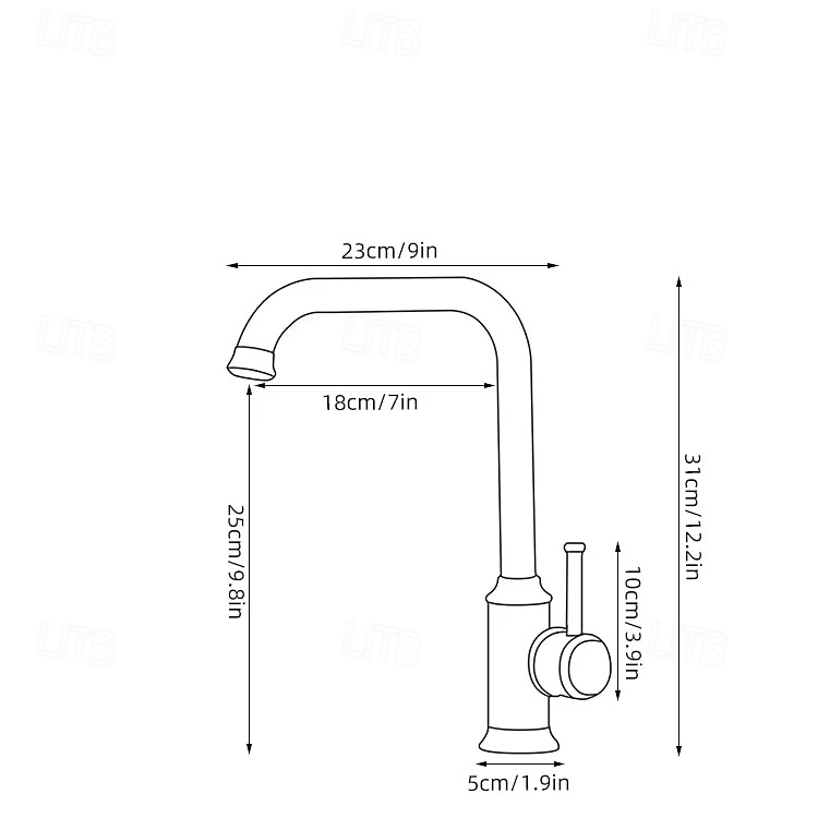 2026年 水栓 - シングルハンドルつの穴 電気メッキ プルアウト / プルダウン センターセット レトリ／ヴィンテージ Kitchen Taps  コレクション – $153.99 –P1