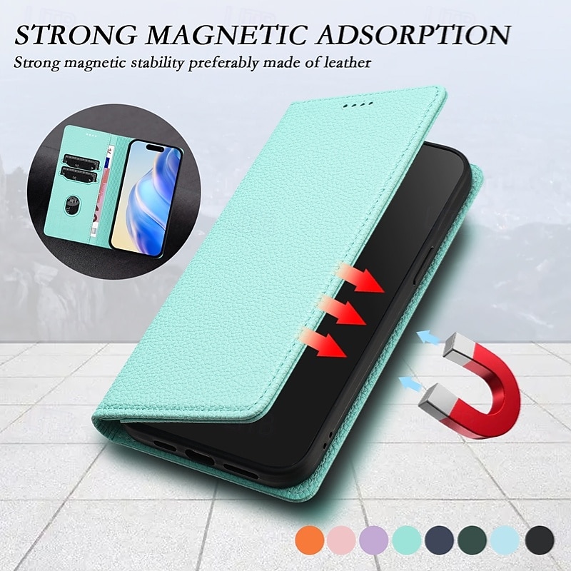 Phone Case For iPhone 17 Pro Max 17 Air 17 16 15 14 Pro Max Plus 13 Pro Max Mini Wallet Case Shockproof Retro PU Leather 2026 - $15.99 –P13