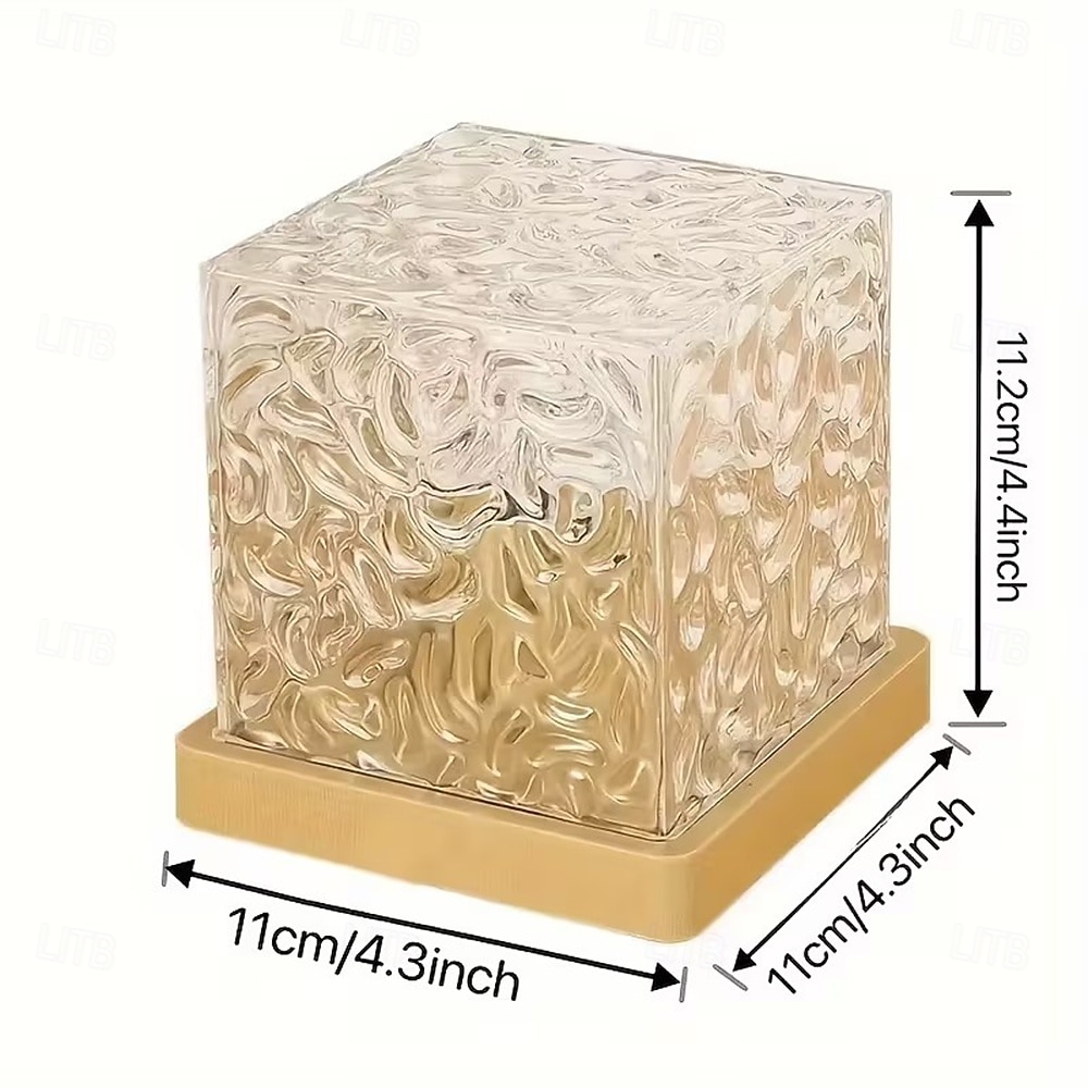 16 Color Water Ripple USB Night Light - Touch&remote Control Automatic Rotation Starry Sky Projection Effect - Perfect Romantic Gift for Christmas and Party Decoration 2025 - $14.99 –P10