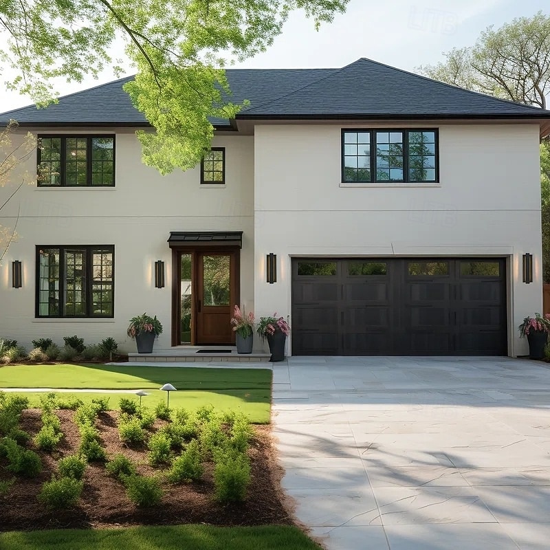 applique da parete moderna a LED per esterni nera del 2026 a $190.99 –P1