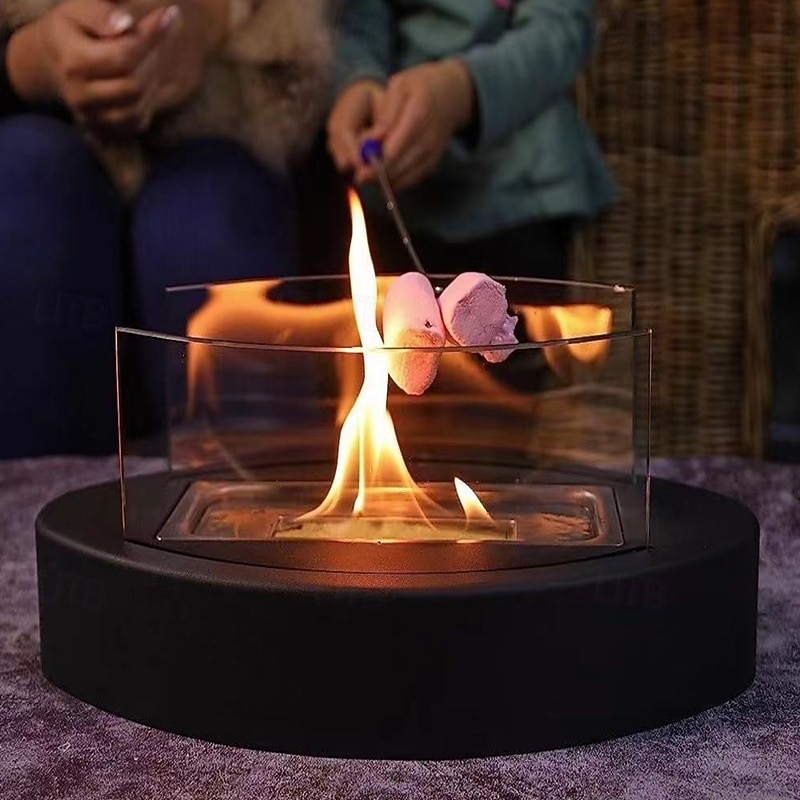 feu de table cheminée de table alcool à friction avec pare-flamme de 2025 ? $75.99 –P1