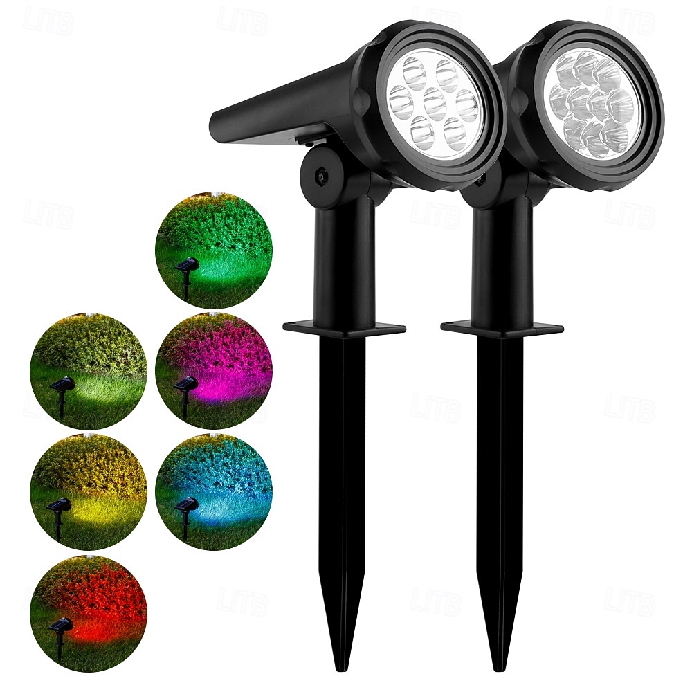 Aurinko Puutarhan Spotlight Ulkona Kestävä Tulvat Valot 7/10LED puutarhapuu ja kasvi Maisemavalot Puisto Autotalli Piha Polkuvalaistus 2026 - $19.99 –P1
