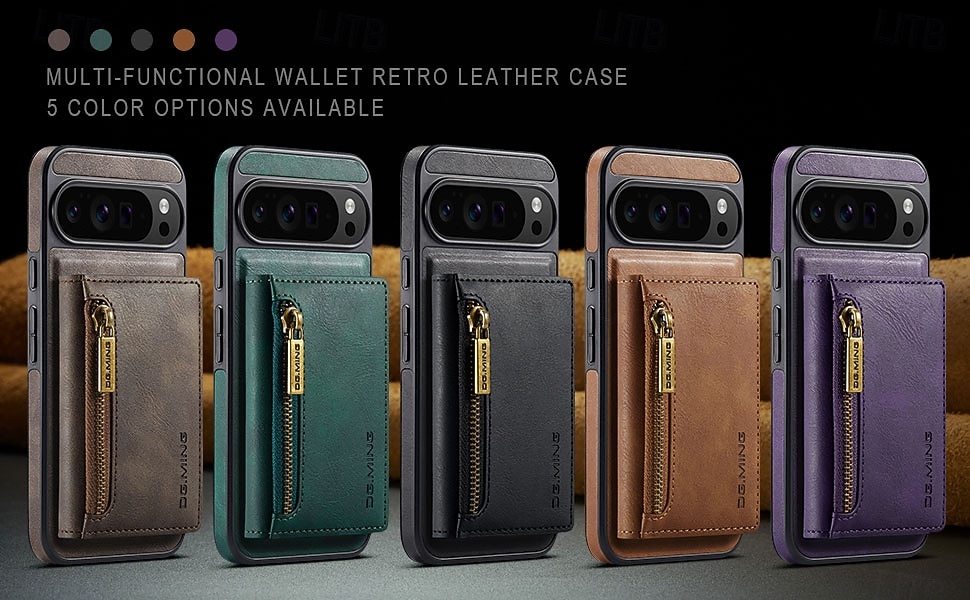 Phone Case For Google Pixel 10 Pro XL Pixel 10 Pro Pixel 9 Pro Pixel 9 Pro XL Pixel 8 Pro Pixel 8 Pixel 9 Back Cover Shockproof Retro TPU PC PU Leather 2025 - $19.99 –P13