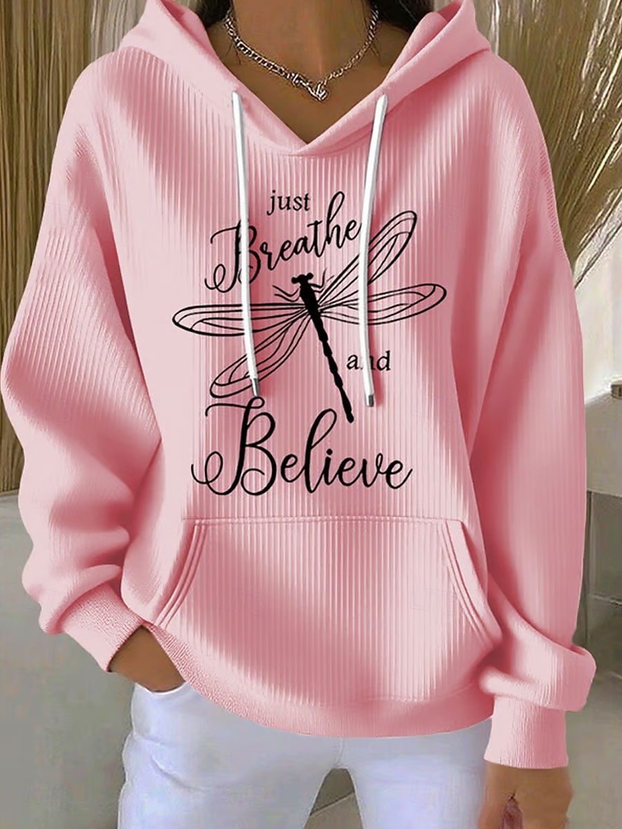 Per donna Felpa con cappuccio Stampato Tasca Frontale Grafico Lettera Punk Attivo Vintage Manica Lunga Con Cappuccio Top Regolari Casuale Streetwear Abbigliamento Quotidiano Bianco Rosa Verde del 2026 a $28.99 –P1