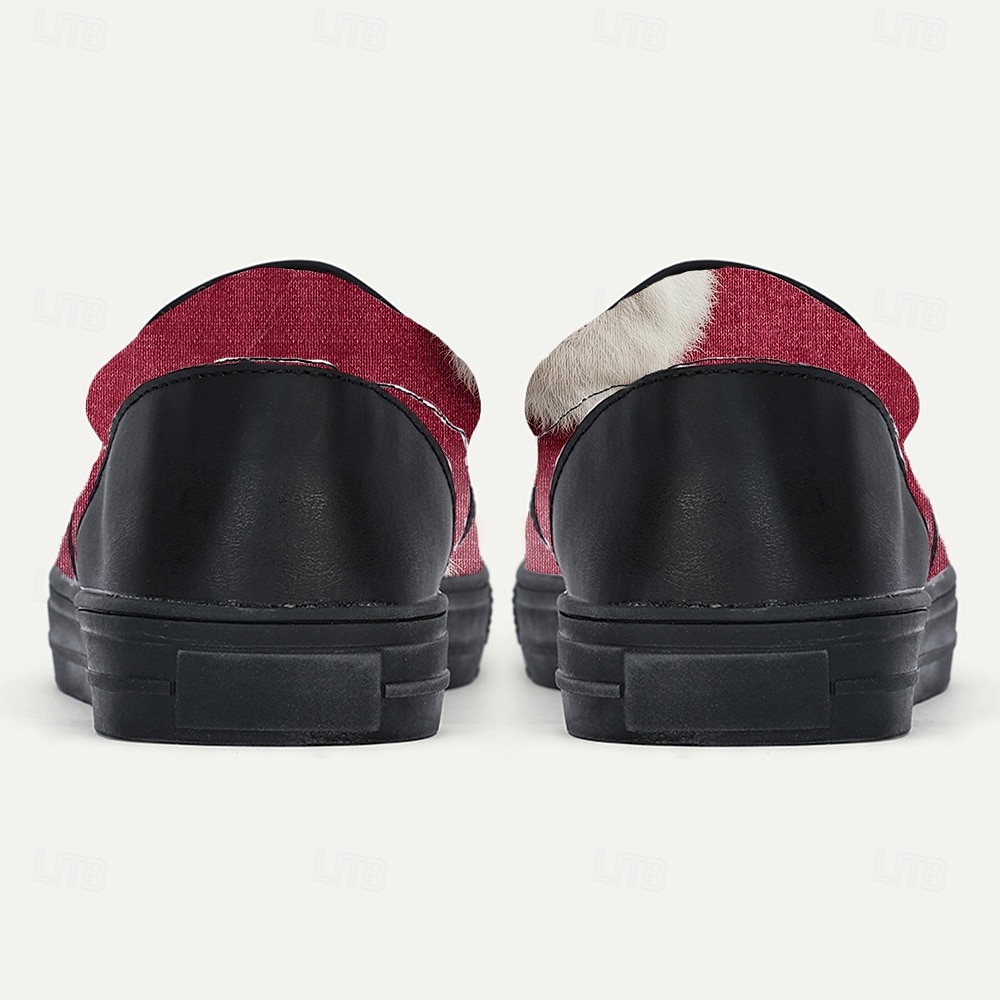 Men's Christmas Santa Graphic Slip-On Shoes – Fun 3D Santa Design, Cozy and Comfortable, Perfect for Holiday Parties & Christmas Celebrations 2026 - $46.99 –P4