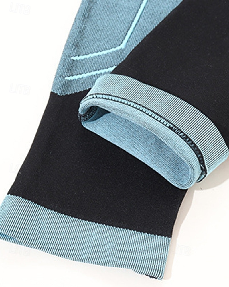 Women's Baselayer Thermal Shirts Long Sleeve Crew Neck Top Outdoor Thermal Warm Winter Autumn / Fall Chinlon Patchwork Black Pink Blue Ski / Snowboard Tennis Winter Sports 2026 - $35.99 –P12