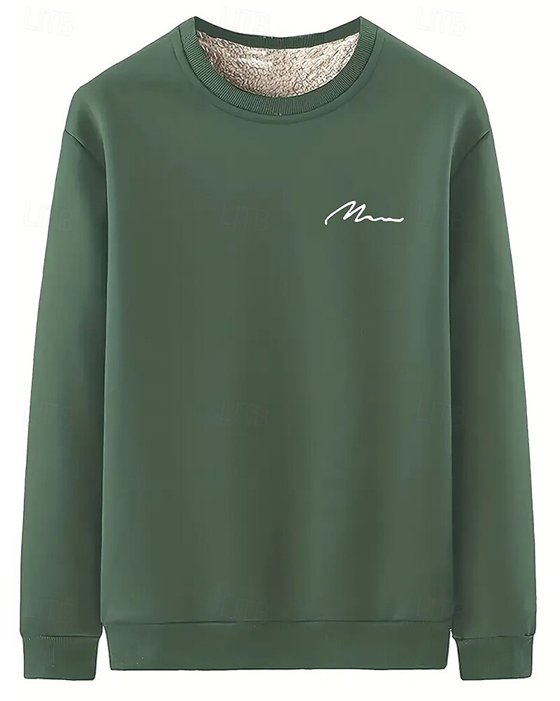 Homens Cor Sólida Moletom de lã Lounge Top Outono/Inverno Grossa Manga Longa Roupa Esportiva A Prova de Vento Quente Academia Equitação Corrida Exercite-se Ioga Preto Branco Amarelo Roupa de esporte de 2026 por $28.99 –P7