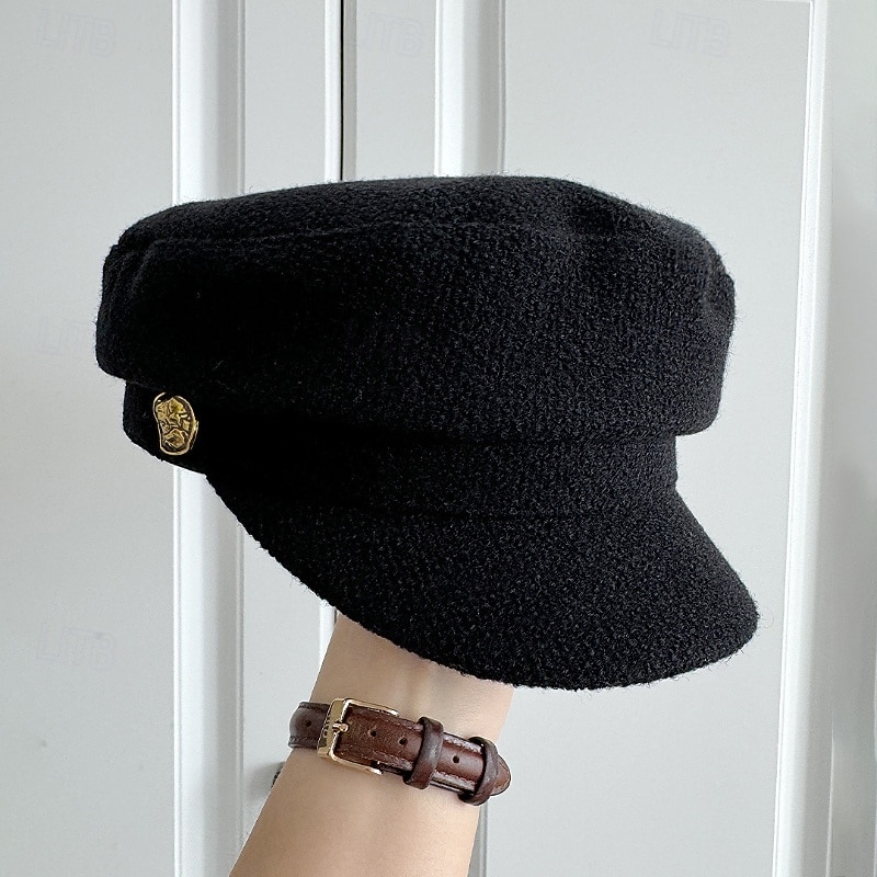 Hats Wool Beret Hat Wedding Holiday Tea Party Horse Race Cocktail Elegant Vintage With Metallic Buckle Headpiece Headwear 2026 - $22.99 –P6
