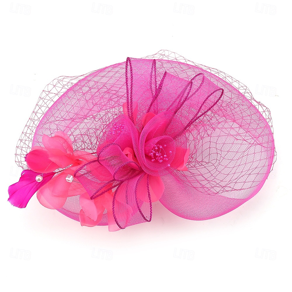 Palarioare Tul Pană Pălărie Nuntă Petrecere ceai Cursă de cai cocktail Elegant Epocă Cu Pene Diadema Articole Pentru Cap 2025 - $14.99 –P11