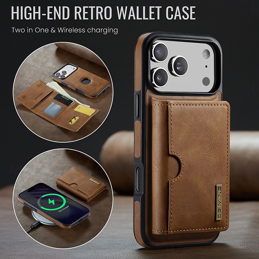 телефон Кейс для Назначение iPhone 17 Pro Max i16 15 14 Pro Max Plus 13 Pro Max Кейс на заднюю панель Защита от удара Ретро ТПУ ПК Кожа PU 2025 - $19.99 –P4