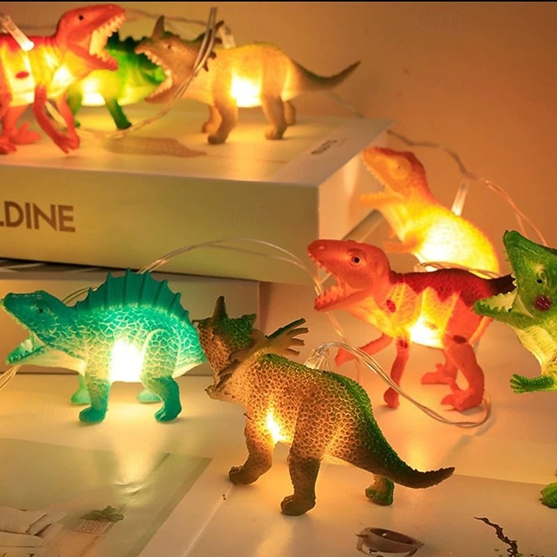 LED Dinosaur String Lights 1.5m 10LEDs Battery Powered  Home Children's Toys Shopping Mall Room Decoration Lights Creative Cartoon Gift Light 2026 - $19.99 –P1