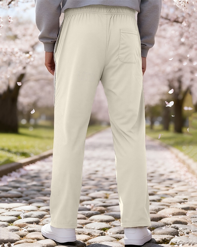 Hombre Pantalones de Deporte Pantalones Pantalones deportivos de pierna recta Correa Bolsillo Cintura elástica Bloque de color A Rayas Comodidad Diario Deporte Moda Casual Vino Verde Ejército 2026 - $20.99 –P19