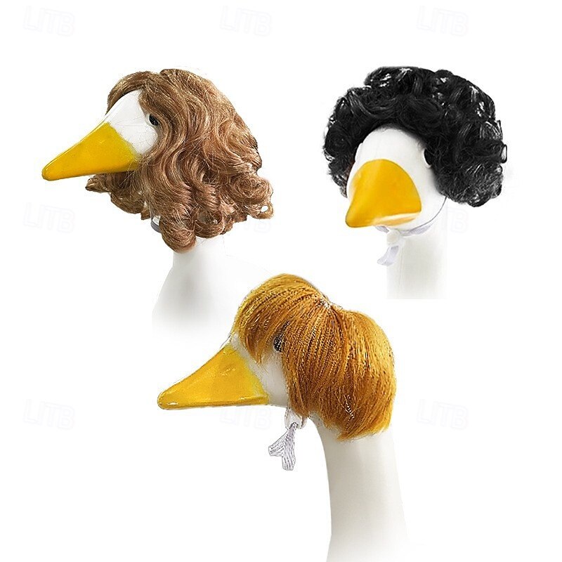 1 PCS Porch Goose Outfits & Wigs-Festive Short & Curly Lawn Goose Costume  SetThemed Wigs for Holiday Yard Patio and Garden Decor Valentine's Day Gift  2026 - 16.99
