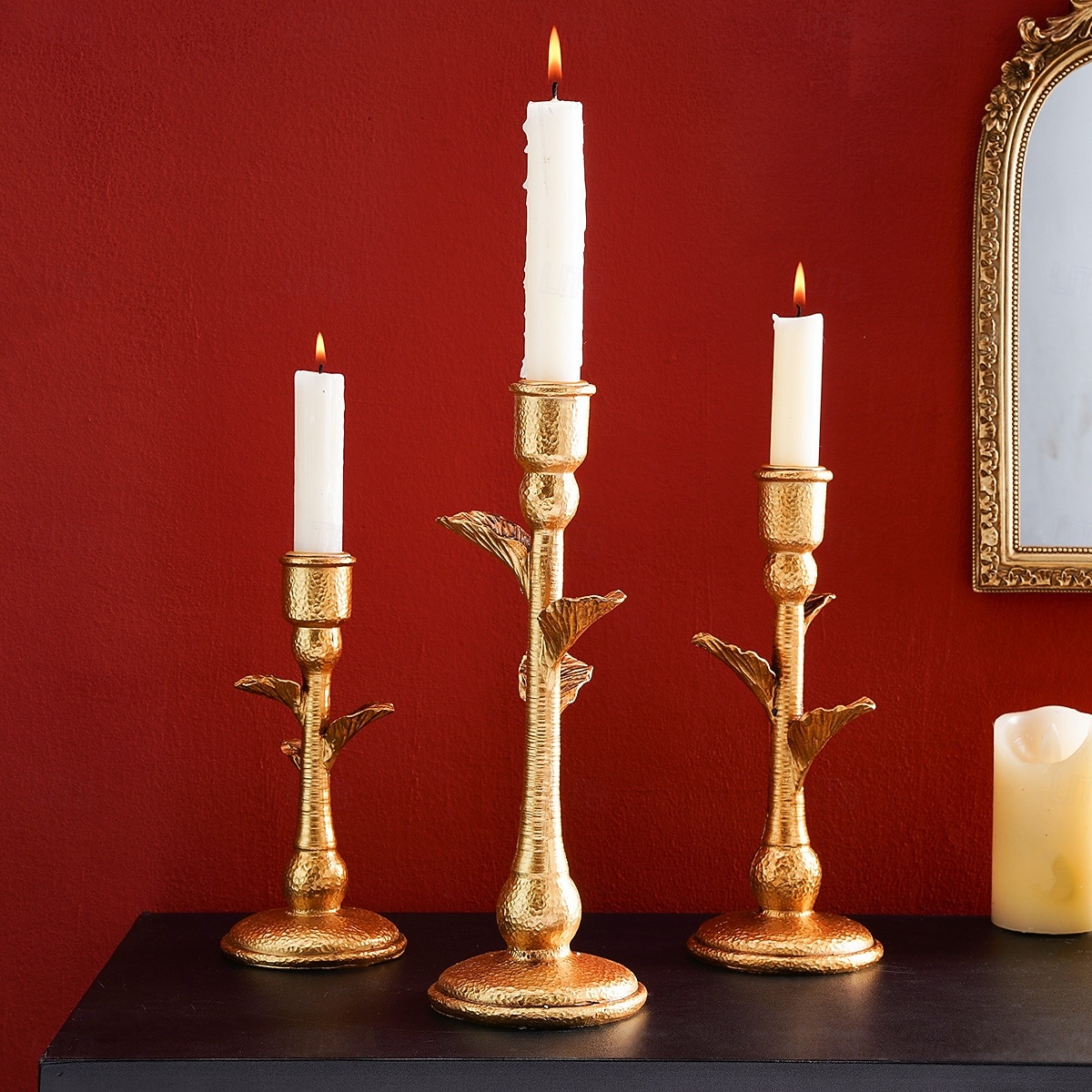 1pc européen rétro résine cocotier en forme de décoration de la maison chandelier décoration de bureau à domicile et embellissement chandelier ornement adapté à la décoration de bureau dans les de 2025 ? $14.49 –P3