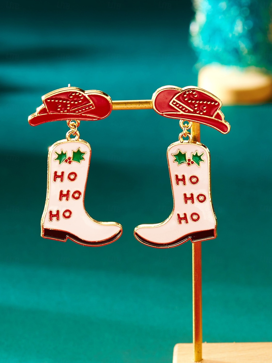 Naisten jouluiset rusettikorvakorut kimaltelevalla punaisella viimeistelyllä, juhlava lomakoru joulujuhliin, lahjaidea 2026 - $7.99 –P4