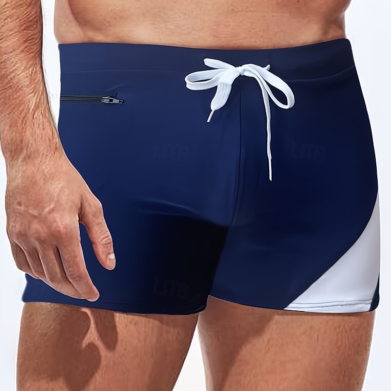 Voor heren Zwemstring Ondergoed Zwemslip Lapwerk Trekkoord Rekbaar Ademend Kleding Onderlichaam Surfen Bikini Duiken Zomer 2026 - $11.49 –P4