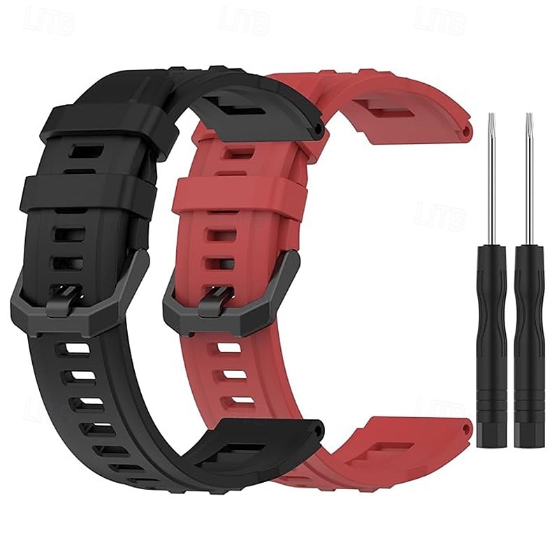 2 Pachete Bandă de ceas inteligent Compatibil cu Amazfit T-Rex Ultra Ceas inteligent Curea cu Instrumentul de îndepărtare Ajustabil Închidere clasică Banderolă Sport Înlocuire Brăţară 2026 - $16.99 –P6