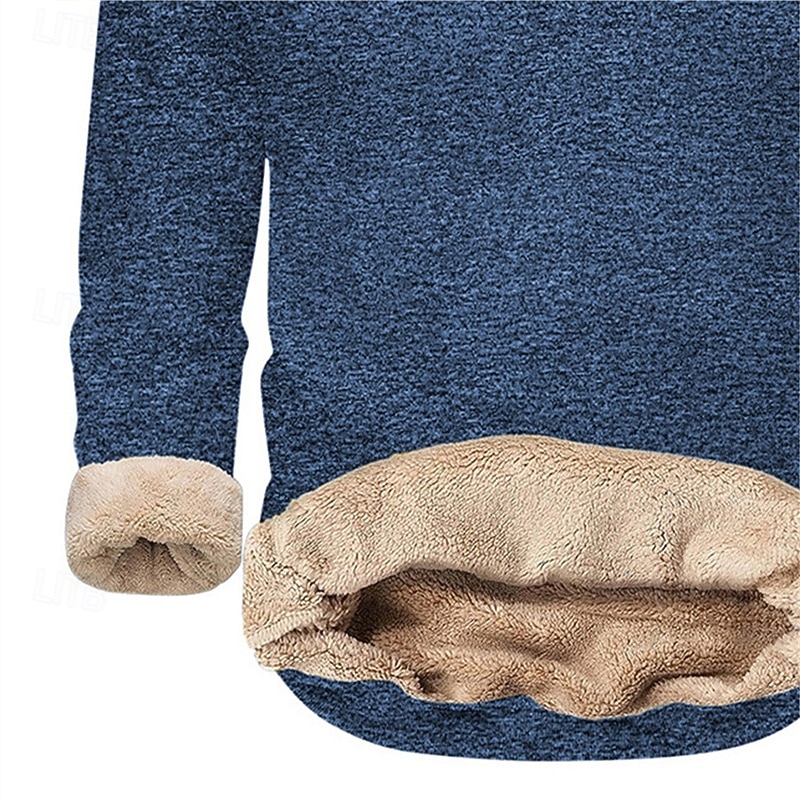 Bărbați Jacquard Hanorca Hanorac din lână Hanorac cu căptușeală din fleece Roșu Vin Albastru denim Negru Bleumarin Gri Stil Nautic Simplu Texturat Sporturi & Exterior Casual Zilnic Șic Stradă Misto 2026 - $18.49 –P8