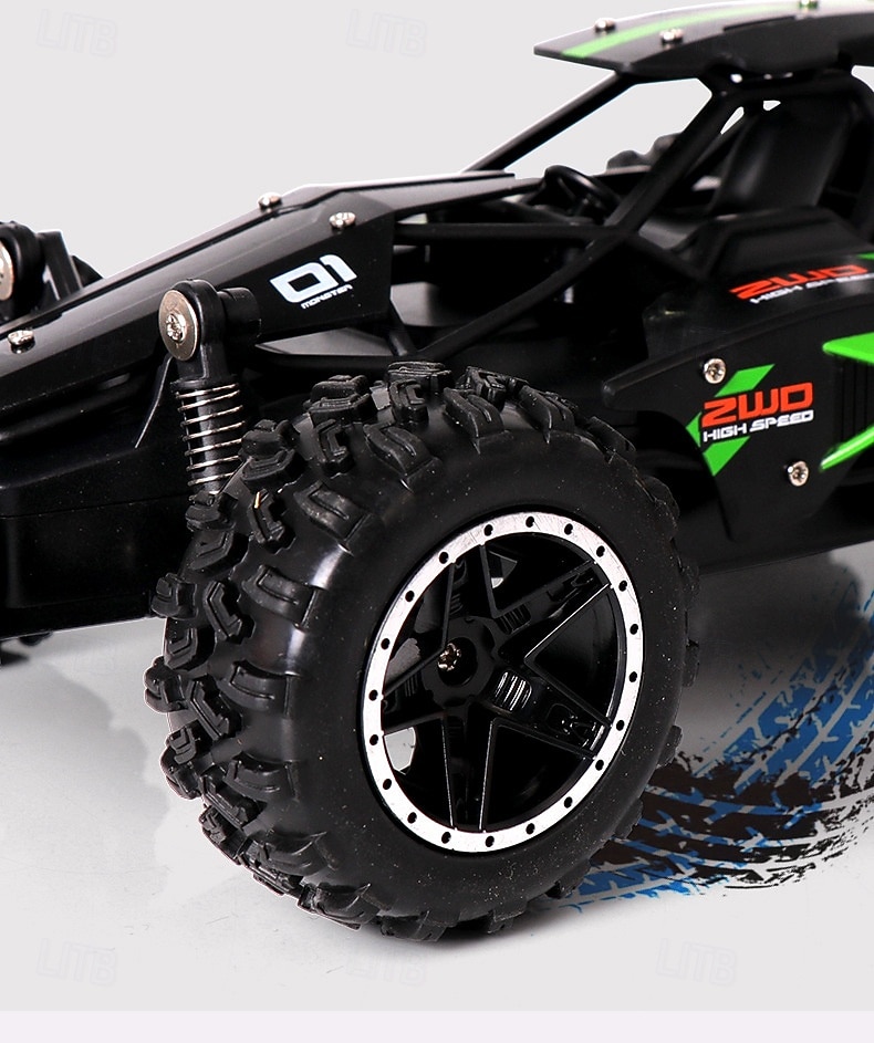 Высокоскоростной радиоуправляемый монстр-трак - масштаб 1:18 2,4 ГГц радиоуправляемый внедорожник с перезаряжаемой батареей - Внедорожное транспортное средство для детей Рождественский подарок 2025 - $68.99 –P1