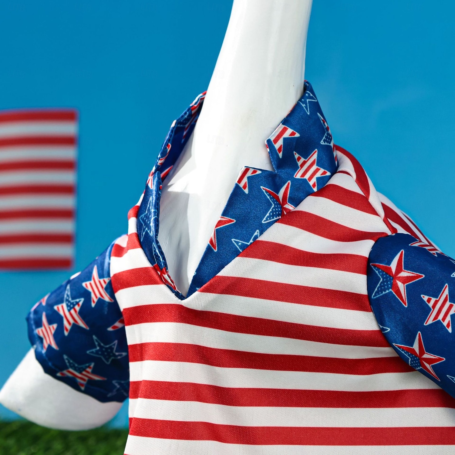 2 stk. patriotiske verandagåseantrekk sementgåskostyme 4. juli-stil gåsantrekk inkludert sløyfe og hatt til hagedekorasjon fest uteplass julegave 2026 - $19.99 –P8