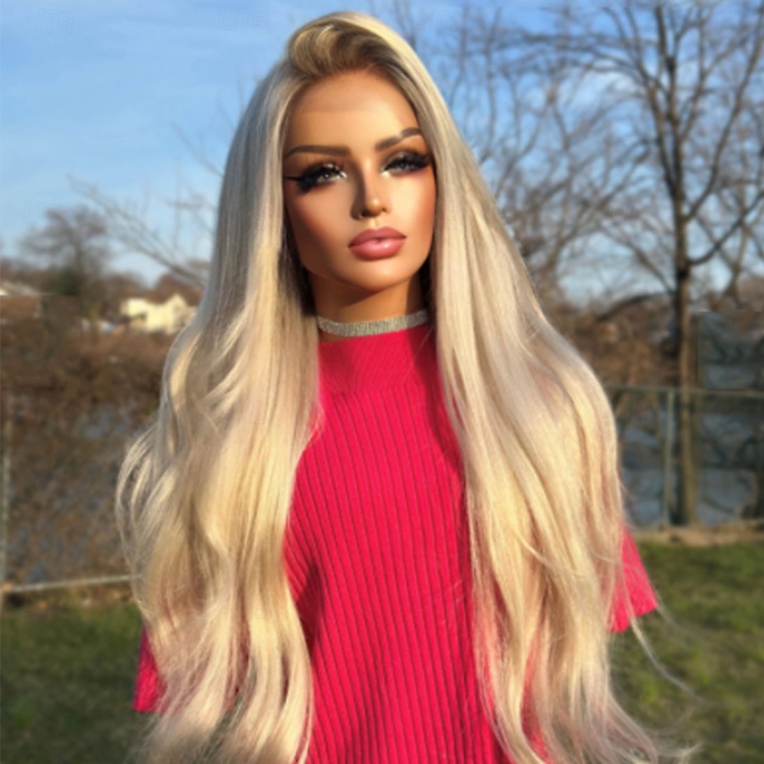 Remy Human Hair 5x5 Closure 13x4 Lace Front Wig Free Part Brazilian Hair Wavy Blonde Wig 130% 150% Density Ombre Hair Natural Hairline 100% Virgin Glueless Pre-Plucked For Women Long Human Hair Lace 2026 - $333.19 –P4