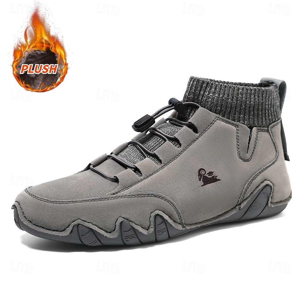 Lässige Herren-Sneakers mit gestricktem Sockenkragen und rutschfester Sohle, bequeme Outdoor-Wanderschuhe für den täglichen Stadtgebrauch 2026 - $46.99 –P4