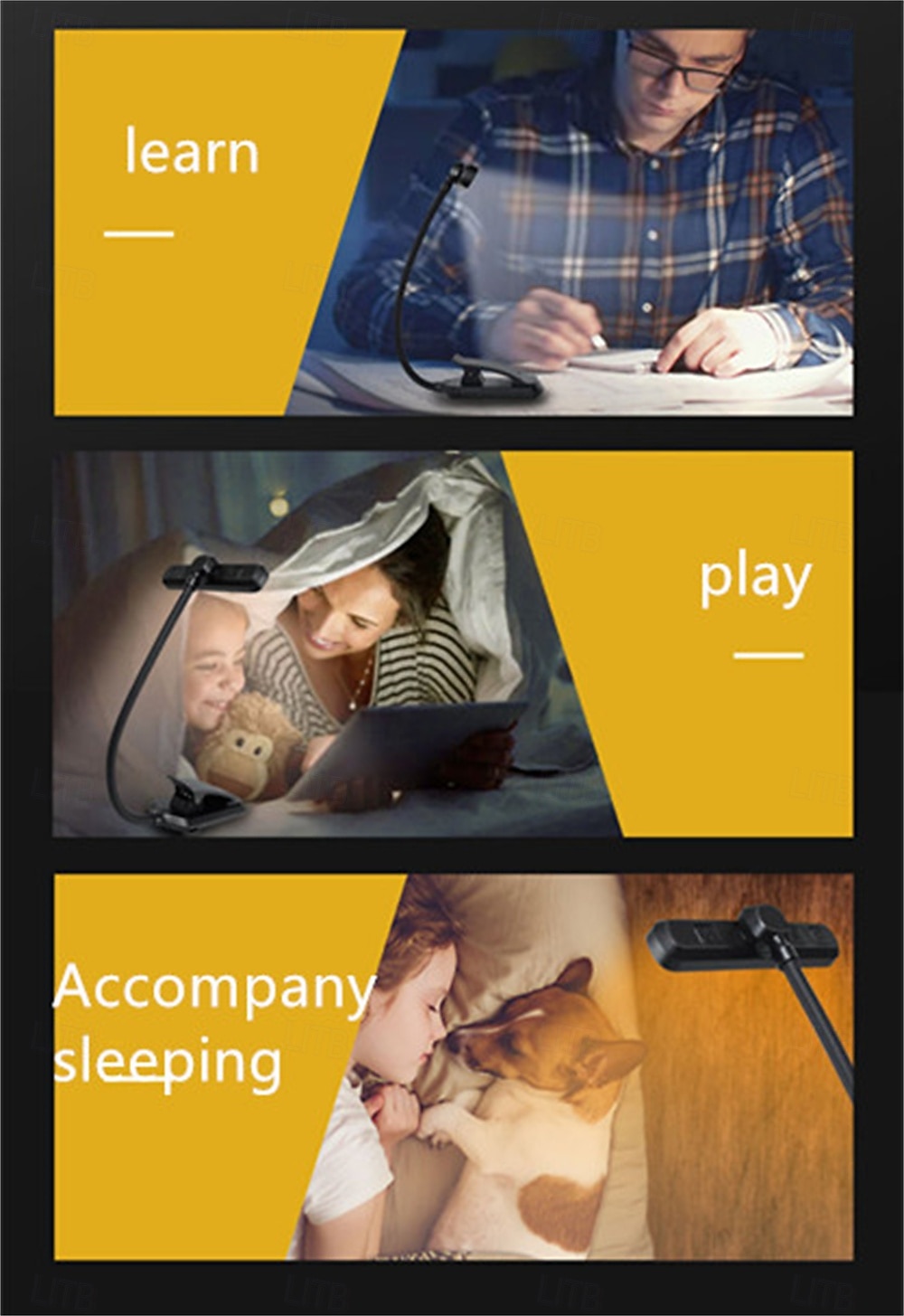 3 Colors LED Clip on Book Lamp Usb Rechargeable Reading Lamp Light Portable Read Book Light Bedroom Night Light 2026 - $31.99 –P6
