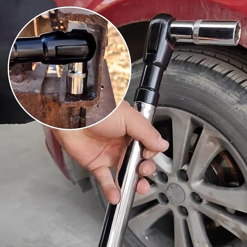 6 az 1-ben eltolt hosszabbítókulcs, elektromos racsnis kulcs levehető adapterrel, kompatibilis 1/2", 1/4" és 3/8" dugókulcsokkal, akkus ütvecsavarozó hosszabbító rúd autószerelő szerszámokhoz 2026 - $84.99 –P5