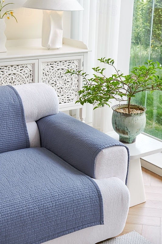 Poszewka na poduszkę na sofę w stylu nordyckim, całoroczny pokrowiec z bawełny, nowoczesna minimalistyczna antypoślizgowa podkładka na sofę, ochraniacz na sofę do salonu 2026 - $41.99 –P20