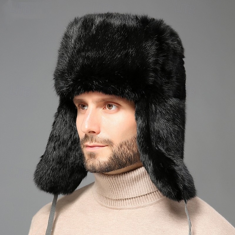 Per uomo Da aviatore Cappello Ushanka Cappello da aviatore Cappello con paraorecchie Cappelli Invernali Nero Giallo Poliestere Moda Stile Vintage Casual Streetwear Quotidiano Semplice Caldo del 2026 a $24.99 –P1