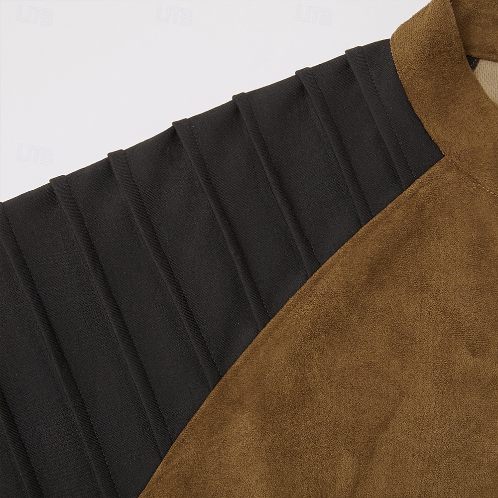 Homens Camiseta Camisa Henley Manga Longa Colarinho Chinês Outono Inverno Primavera & Outono Bloco de cor Vintage Diário Casual Cordões Ao ar livre Casual Roupa Esportiva Marron Escuro cáqui Cinzento de 2025 por $26.99 –P6