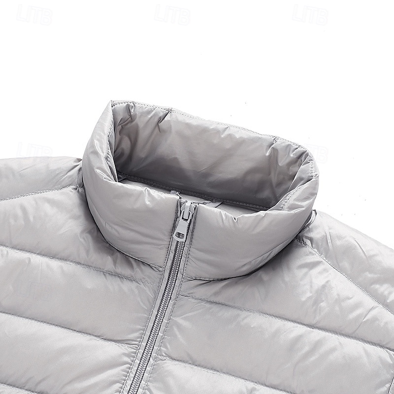 Homme Manteau d'Hiver Doudoune Veste Matelassée Avec Poches 50% duvet de canard blanc Vacances Tenue quotidienne Date Régulier Mode Occasionnel Confortable Chaleur Thermique Automne Hiver Couleur de 2026 ? $56.99 –P3