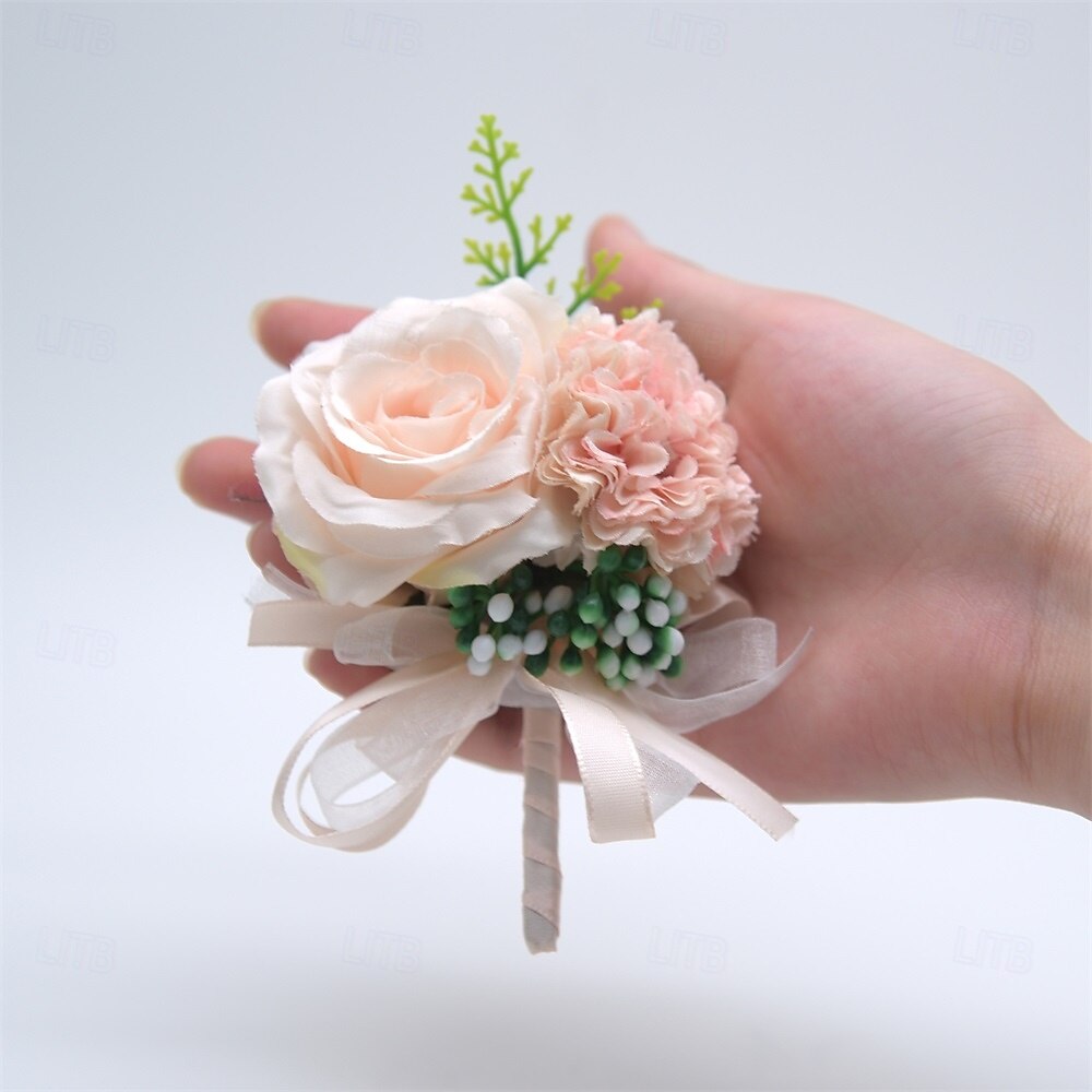 Fiori da polso da sposa Fiore all'occhiello Matrimonio / Evento / Festa Tessuti Floreale del 2026 a $17.49 –P10