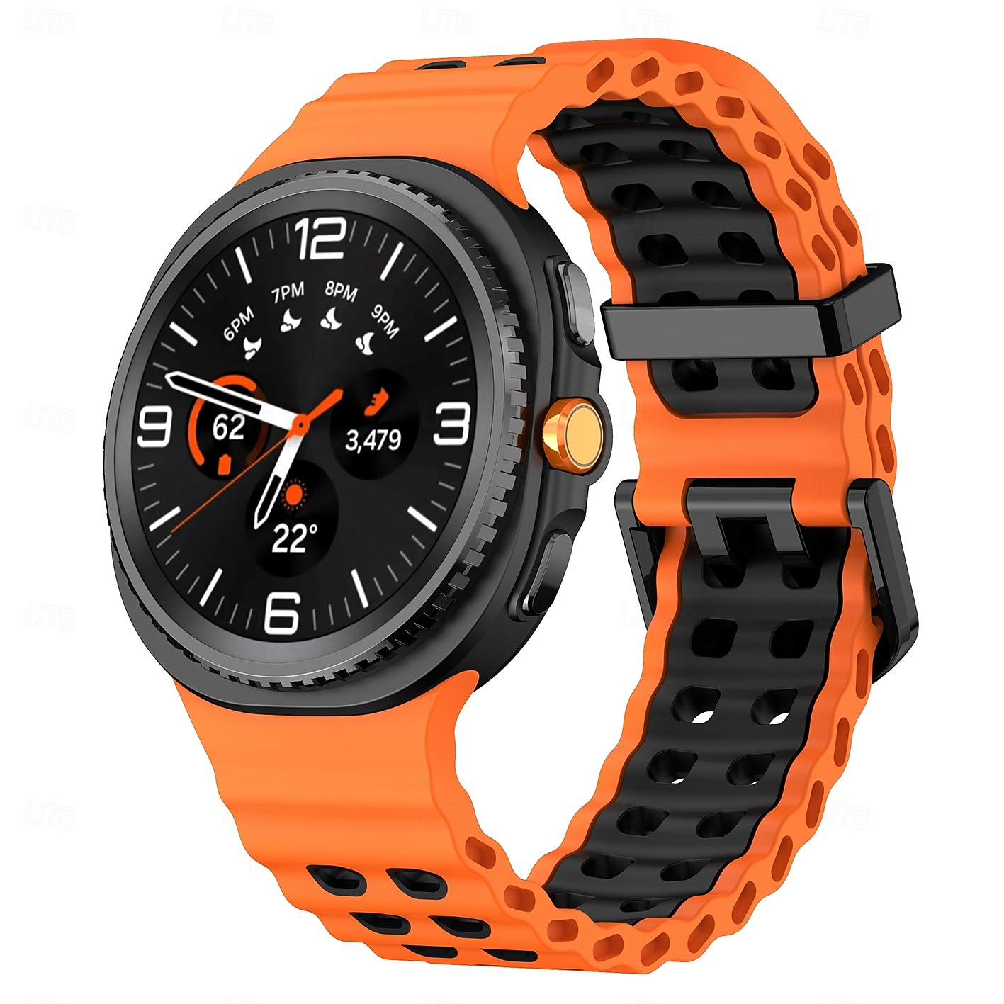 Pulseiras de Relógio para Samsung Galaxy Relógio 8 40/44mm Relógio 8 Classic 46mm Silicone Substituição Alça Impermeável Ajustável Mulheres Homens Pulseira Esportiva Fecho Moderno Banda do Oceano de 2026 por $11.99 –P1
