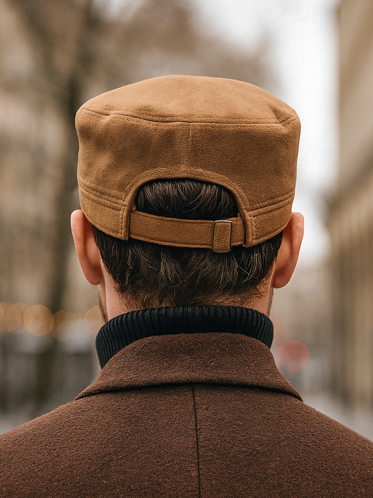 berretto da uomo in pelle scamosciata: cappello da baseball in morbido tessuto, elegante e comodo, con cinturino regolabile, perfetto per uscite informali e attività all'aperto del 2026 a $14.99 –P3