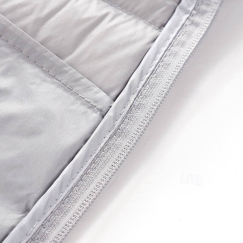 Homme Manteau d'Hiver Doudoune Veste Matelassée Avec Poches 50% duvet de canard blanc Vacances Tenue quotidienne Date Régulier Mode Occasionnel Confortable Chaleur Thermique Automne Hiver Couleur de 2026 ? $56.99 –P13
