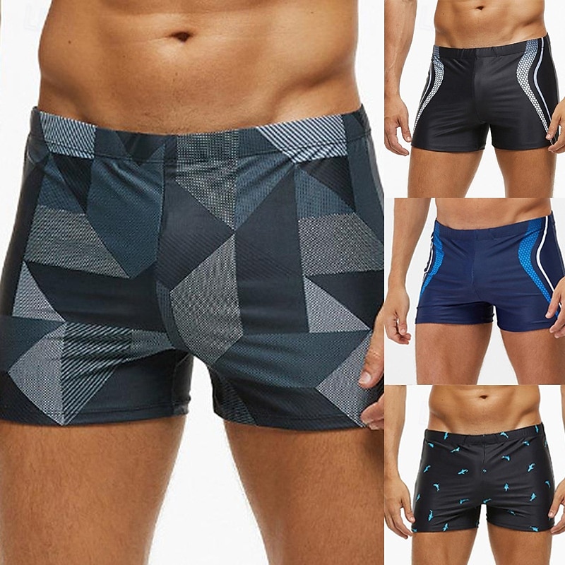 Men's Swim Shorts Swim Trunks Swimwear Bottoms Patchwork Stretchy Breathable Bottoms Surfing Bikini Diving Summer 2026 - $11.49 –P1