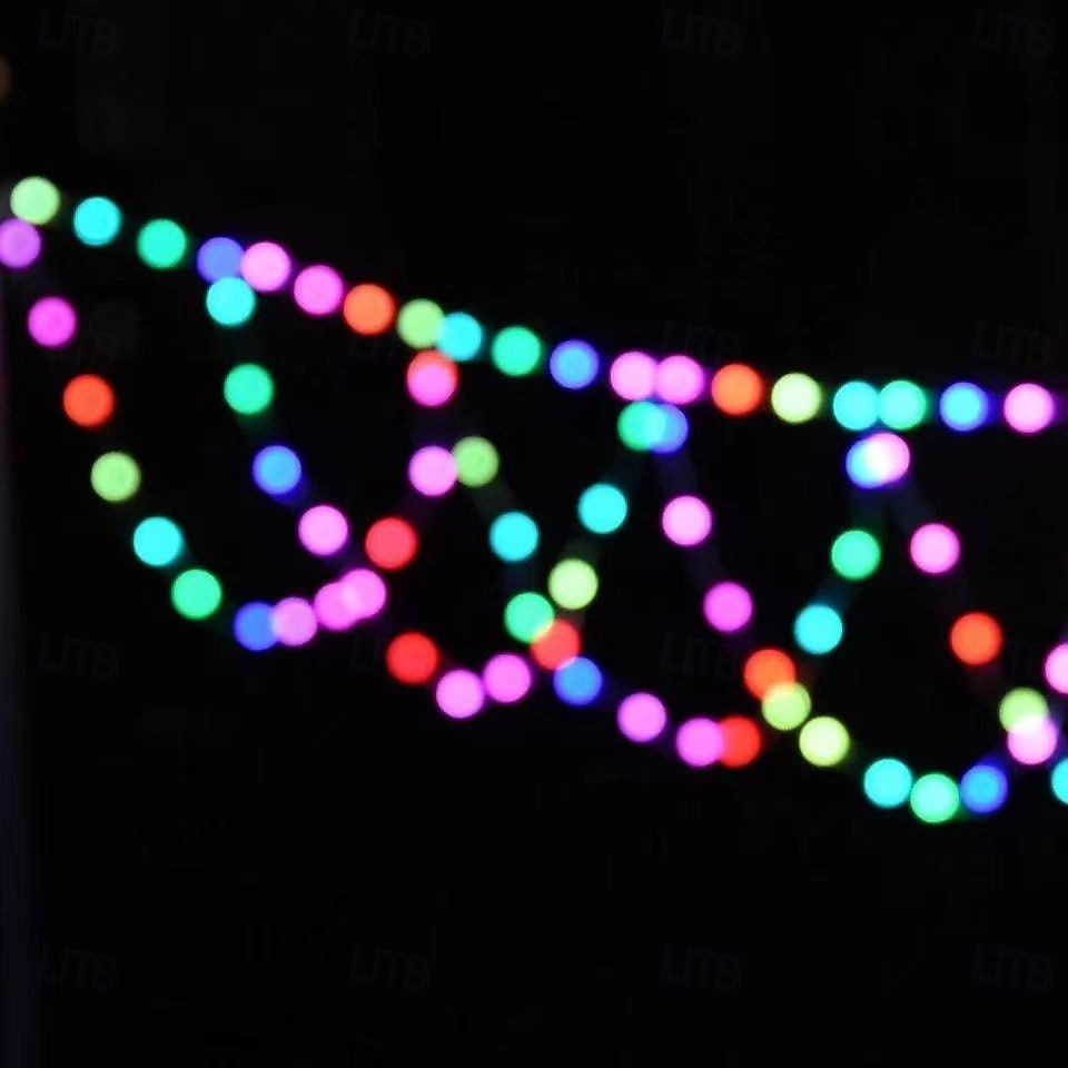 Luci a stringa a LED solari per esterni, 4 m, 138 LED, impermeabili, alimentate tramite USB o batteria, per Natale, matrimonio, festa, giardino, balcone, recinzione, portico, cortile, decorazione luci del 2025 a $14.49 –P5