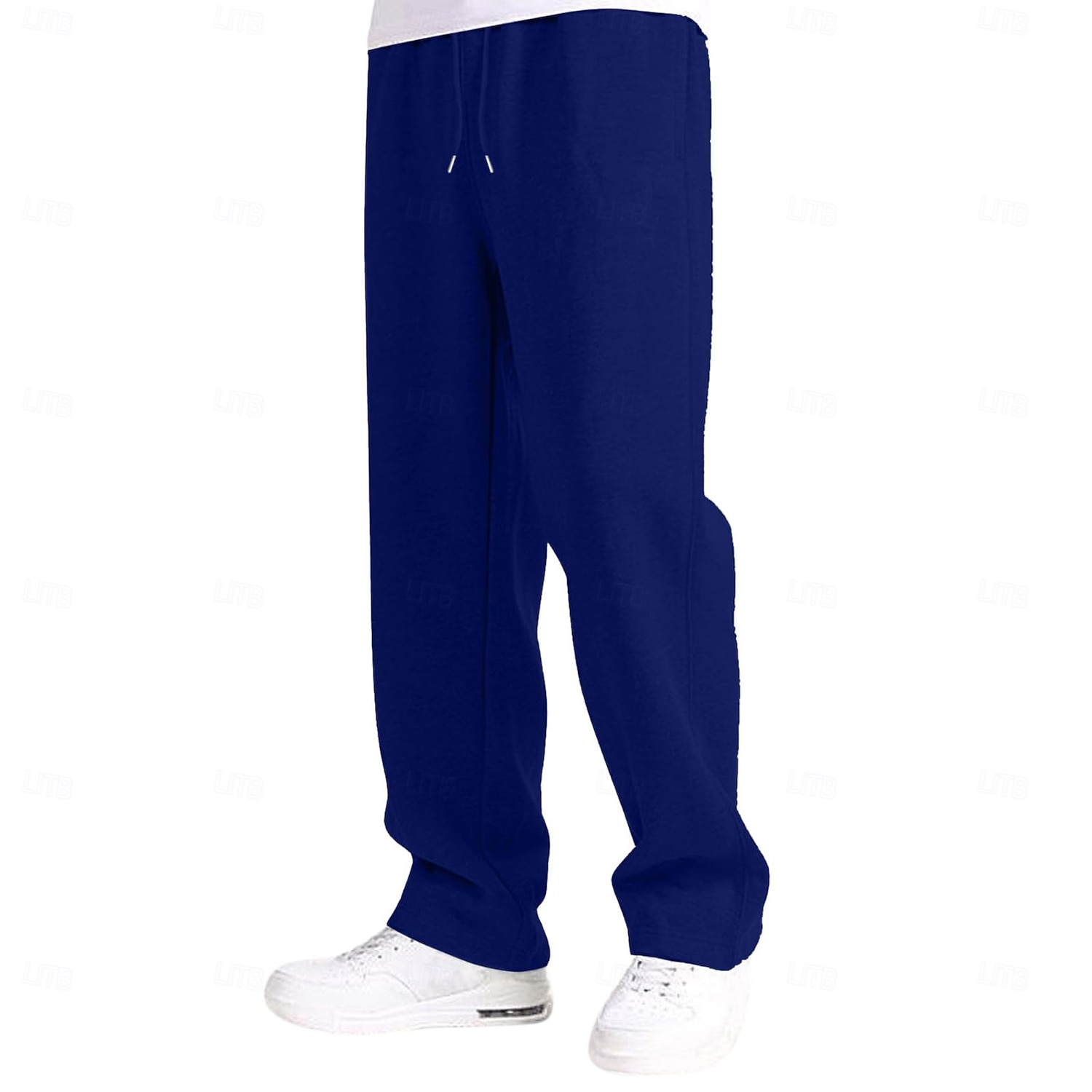 Herren Jogginghose Jogginghose mit weitem Bein Hose Jogginghose mit offenem Saum Kordelzug Elastischer Bund Einfach Atmungsaktiv Volle Länge Lässig Täglich Sport im Freien Mode Basic Schwarz Rote 2026 - $18.99 –P7