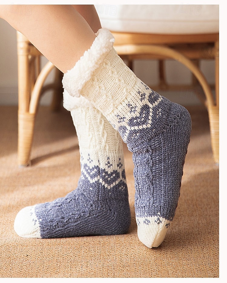 גרבי חורף לנשים, גרביים חמות ורכות, נגד החלקה, לנעלי בית, לשינה בבית או לשימוש לאחר לידה 2026 - $12.99 –P8